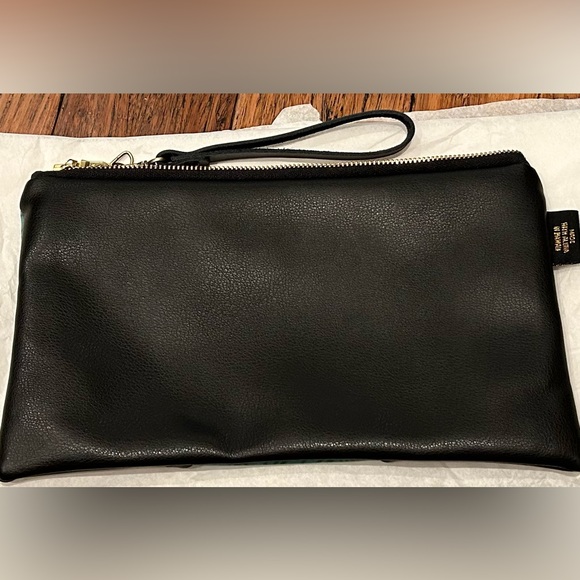 Brand New! Large clutch with leather strap in Peacock (color) - Picture 2 of 3